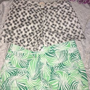 two pairs of Gap shorts